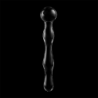 SERIE NEBULA DE IBIZA - MODELO 13 DILDO DE VIDRIO DE BOROSILICATO TRANSPARENTE 18 CM -O- 3,5 CM