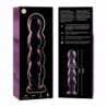 SERIE NEBULA DE IBIZA - MODELO 10 DILDO DE VIDRIO DE BOROSILICATO ROSA 16,5 CM -O- 3,5 CM