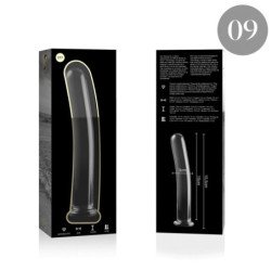 NEBULA SERIES BY IBIZA - MODELO 9 DILDO CRISTAL TRANSPARENTE 15.5 CM -O- 2.5 CM