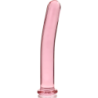 SERIE NEBULA DE IBIZA - MODELO 17 DILDO DE VIDRIO DE BOROSILICATO ROSA 18,5 CM -O- 3 CM
