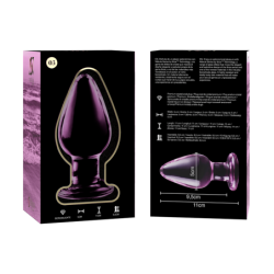 NEBULA SERIES BY IBIZA - MODELO 3 PLUG CRISTAL ROSA 11 CM -O- 5 CM