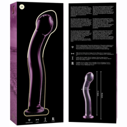NEBULA SERIES BY IBIZA - MODELO 18 DILDO CRISTAL ROSA 18.5 CM -O- 3.5 CM