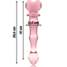 NEBULA SERIES BY IBIZA - MODELO 21 DILDO CRISTAL ROSA 20.5 CM -O- 3.5 CM