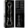 SERIE NEBULA DE IBIZA - MODELO 21 DILDO DE VIDRIO DE BOROSILICATO TRANSPARENTE 20,5 CM -O- 3,5 CM
