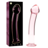SERIE NEBULA DE IBIZA - MODELO 11 DILDO DE VIDRIO DE BOROSILICATO ROSA 16 CM -O- 3 CM