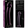 SERIE NEBULA DE IBIZA - MODELO 11 DILDO DE VIDRIO DE BOROSILICATO ROSA 16 CM -O- 3 CM