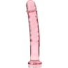 NEBULA SERIES BY IBIZA - MODELO 16 DILDO CRISTAL ROSA 18.5 CM -O- 3 CM