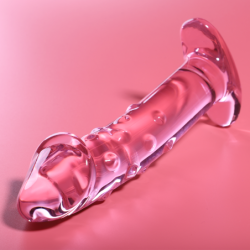 NEBULA SERIES BY IBIZA - MODELO 19 DILDO CRISTAL ROSA 18.5 CM -O- 4 CM