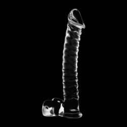 NEBULA SERIES BY IBIZA - MODELO 23 DILDO CRISTAL TRANSPARENTE 21.5 CM -O- 4 CM
