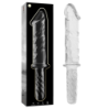 NEBULA SERIES BY IBIZA - MODELO 24 DILDO CRISTAL TRANSPARENTE 28.5 CM -O- 5 CM