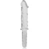 SERIE NEBULA DE IBIZA - MODELO 24 DILDO DE VIDRIO DE BOROSILICATO TRANSPARENTE 28,5 CM -O- 5 CM