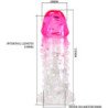 PRETTY LOVE - WILFORD FUNDA REALÍSTICA ALARGADORA CON RELIEVE PARA PENE ROSA