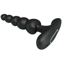 PRETTY LOVE - VIBRADOR ANAL CORBAN 10 VIBRACIONES NEGRO