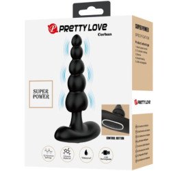 PRETTY LOVE - VIBRADOR ANAL CORBAN 10 VIBRACIONES NEGRO