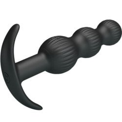 PRETTY LOVE - VIBRADOR ANAL SIDNEY 10 VIBRACIONES NEGRO