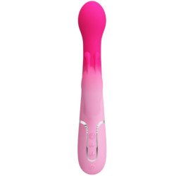 PRETTY LOVE - VIBRADOR MULTIFUNCIÓN DEJON 3 EN 1 CON FORMA DE CONEJO, ROSA