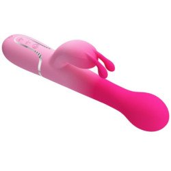 PRETTY LOVE - VIBRADOR MULTIFUNCIÓN DEJON 3 EN 1 CON FORMA DE CONEJO, ROSA