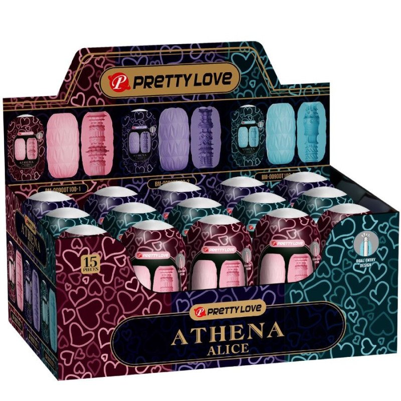 AMOR PRECIOSO - PACK ATHENA ALICE 15 MASTURBADORES MASCULINOS VARIOS