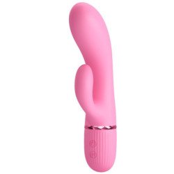 PRETTY LOVE - VIBRADOR MARSKI RABBIT Y ESTIMULADOR DE PUNTO G ROSA