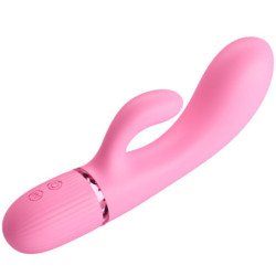 PRETTY LOVE - VIBRADOR MARSKI RABBIT Y ESTIMULADOR DE PUNTO G ROSA