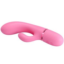 PRETTY LOVE - VIBRADOR MARSKI RABBIT Y ESTIMULADOR DE PUNTO G ROSA