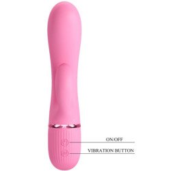 PRETTY LOVE - VIBRADOR MARSKI RABBIT Y ESTIMULADOR DE PUNTO G ROSA