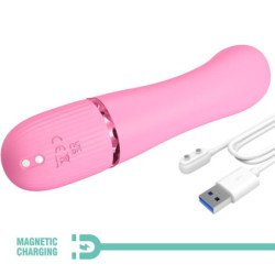 PRETTY LOVE - VIBRADOR MARSKI RABBIT Y ESTIMULADOR DE PUNTO G ROSA