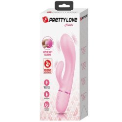 PRETTY LOVE - VIBRADOR MARSKI RABBIT Y ESTIMULADOR DE PUNTO G ROSA