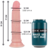 ROCKARMY - AVENGER DILDO REALISTICO LIQUID SILICONE 19 CM -O- 3.98 CM