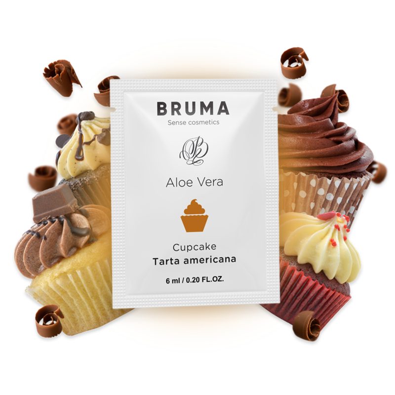 BRUMA - GEL DESLIZANTE DE ALOE VERA SABOR A CUPCAKE 6 ML