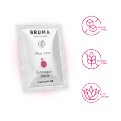 BRUMA - Gel deslizante de aloe vera sabor chicle 6 ml