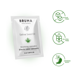 BRUMA - GEL DESLIZANTE DE ACEITE DE SEMILLA SATIVA CON SABOR A CANNABIS Y EFECTO CALIENTE 6 ML