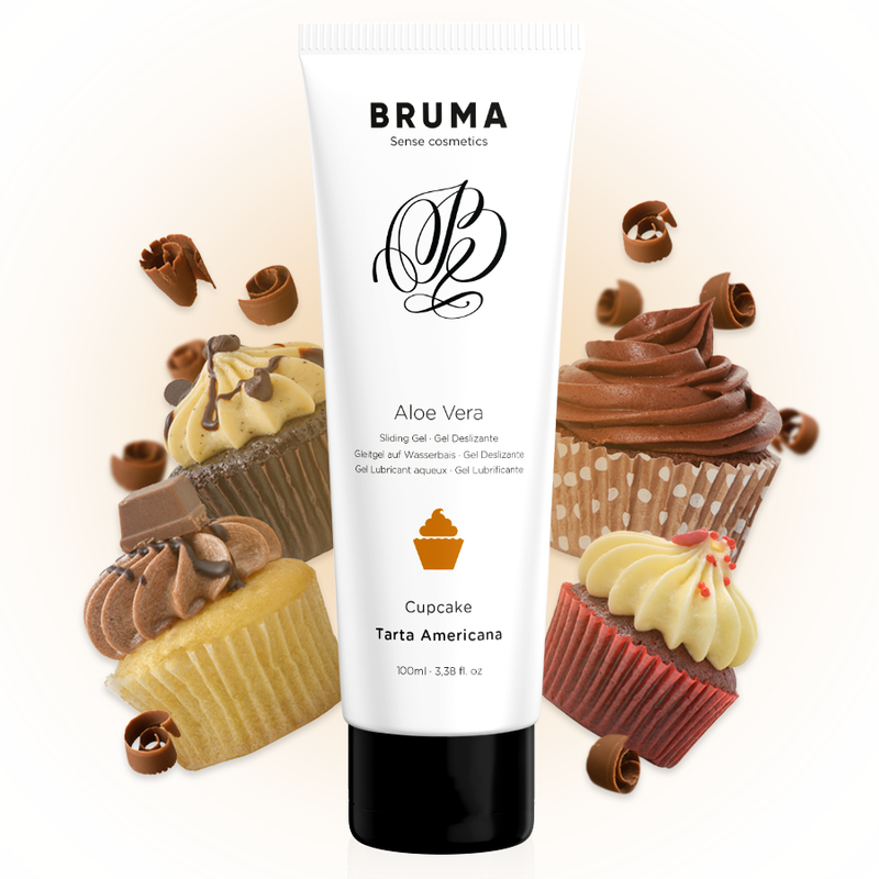 BRUMA - GEL DESLIZANTE DE ALOE VERA SABOR A CUPCAKE 100 ML