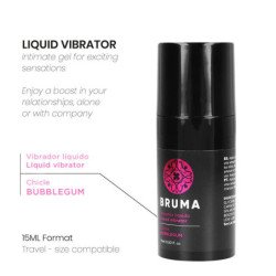 BRUMA - VIBRADOR LÍQUIDO ULTRA DESLIZANTE CON SABOR A CHICLE 15 ML