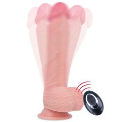 ROCKARMY - VIBRADOR DE SILICONA LÍQUIDA PREMIUM APACHE CON CONTROL REMOTO 20,5 CM -O- 4,62 CM