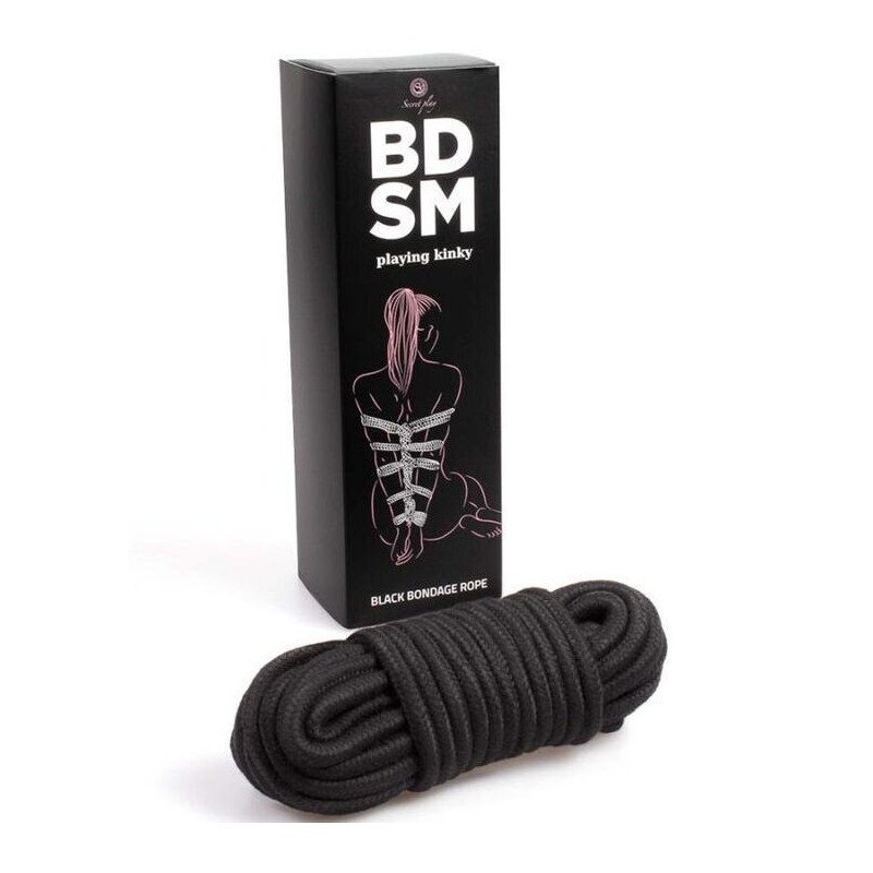 SECRETPLAY - COLECCIÓN BDSM DE CUERDAS NEGRAS PARA BONDAGE