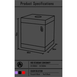 SECRET DOME - KINK CLUB CABINA BUKKAKE NEGRO & ROJO