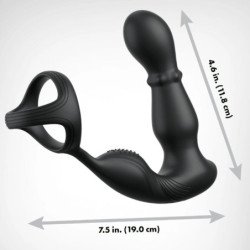 COLECCIÓN ANAL FANTASY ELITE - ANILLO ANAL VIBRATORIO Y MASAJEADOR CON CONTROL REMOTO