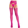 LEG AVENUE - MEDIAS DE CORAZÓN CON LIGAS MAGENTA