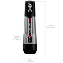 PDX ELITE - VIEWTUBE MAX VIEW MASTURNADOR AUTOMÁTICO CON SUCCIÓN TRANSPARENTE