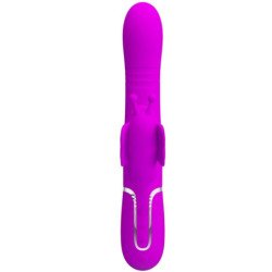 PRETTY LOVE - VIBRADOR MULTIFUNCIONAL CON FORMA DE CONEJO 4 EN 1 MARIPOSA FUCSIA