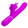 PRETTY LOVE - VIBRADOR MULTIFUNCIONAL CON FORMA DE CONEJO 4 EN 1 MARIPOSA FUCSIA