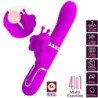 PRETTY LOVE - VIBRADOR MULTIFUNCIONAL CON FORMA DE CONEJO 4 EN 1 MARIPOSA FUCSIA