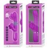 PRETTY LOVE - VIBRADOR MULTIFUNCIONAL CON FORMA DE CONEJO 4 EN 1 MARIPOSA FUCSIA