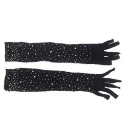 SUBBLIME - 957469 GUANTES TRANSPARENTES CON BRILLO NEGRO S/M
