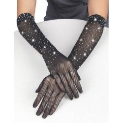 SUBBLIME - 957469SHINE GUANTES TRANSPARENTES NEGROS S/M