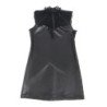 SUBBLIME - 957551 VESTIDO DE CUERO CON CUELLO DE ENCAJE NEGRO L/XL