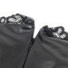 SUBBLIME - 957544 VESTIDO DE CUERO CON CUELLO DE ENCAJE NEGRO S/M