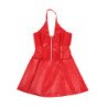 SUBBLIME - 957728 VESTIDO DE PIEL ROJO CON CREMALLERA Y ENCAJE S/M