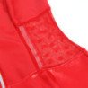 SUBBLIME - 957728 VESTIDO DE PIEL ROJO CON CREMALLERA Y ENCAJE S/M